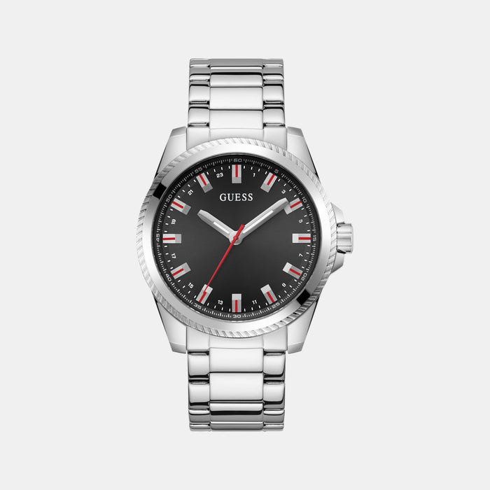 Champ Men Quartz Black Dial Analog Stainless Steel Watch GW0718G1