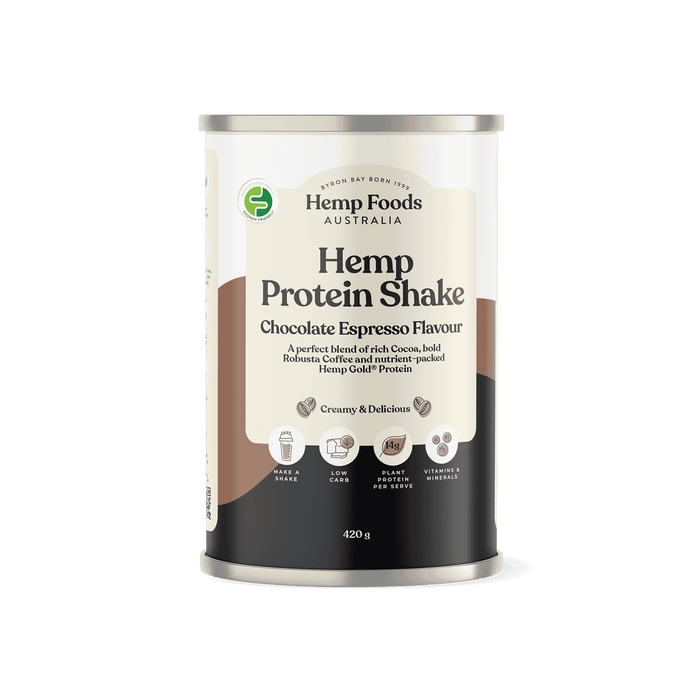 Chocolate Espresso Protein - 420g - Hemp Foods Australia