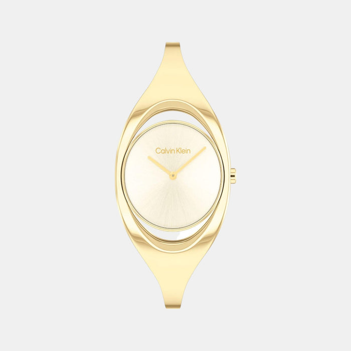 Calvin Klein Round Champagne Analog watch