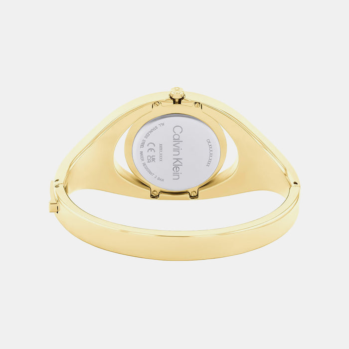 Ck Elation Women Quartz Champagne Dial Analog Stainless Steel Watch 25200391