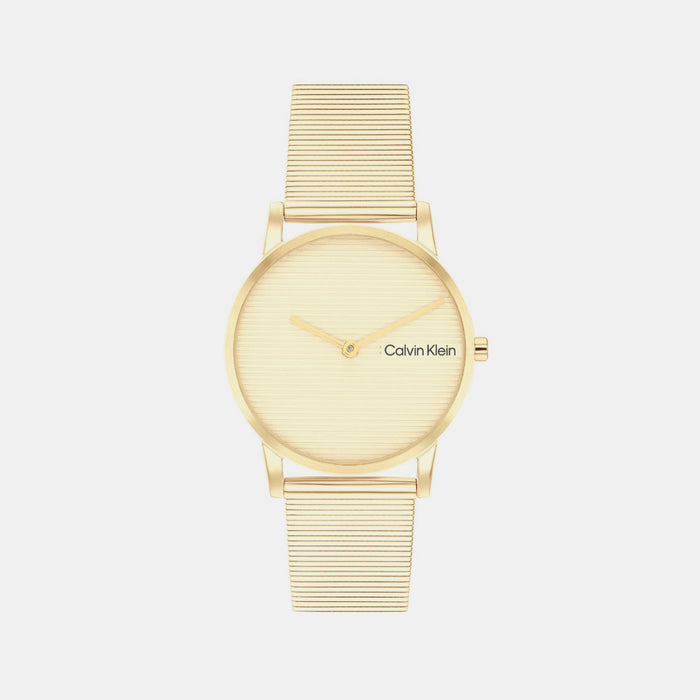 Calvin Klein Round Light Gold Analog watch