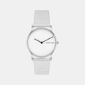 Ck Feel Women Quartz Silver Dial Analog Mesh Watch 25100033