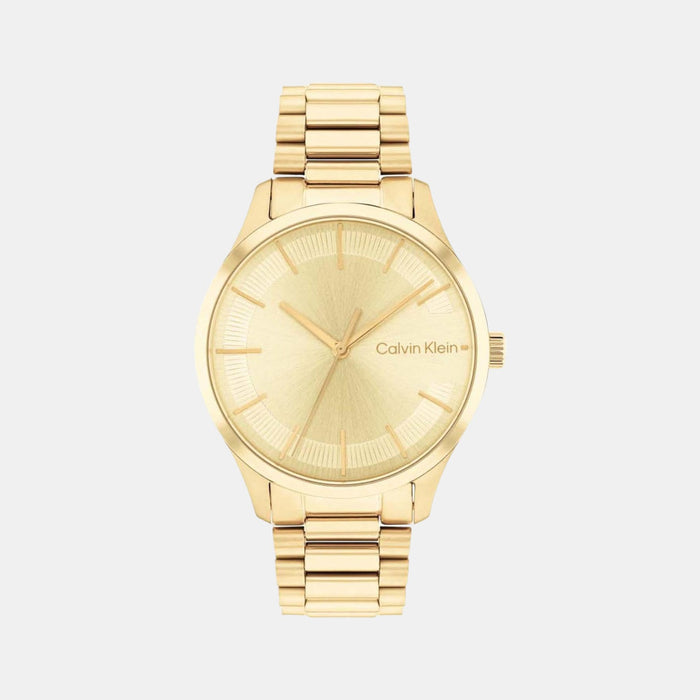 Calvin Klein Round Yellow Analog watch