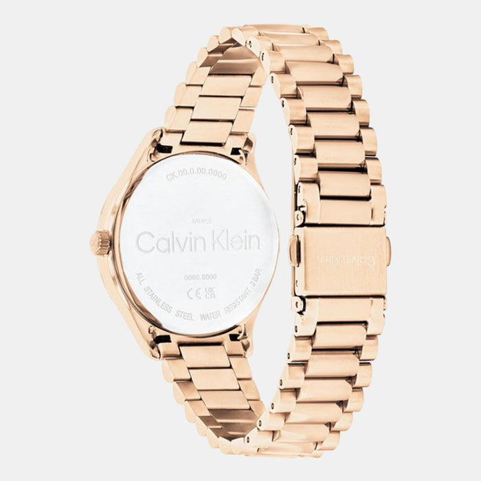 Ck Iconic Unisex Quartz Silver Dial Analog Stainless Steel Watch 25200313