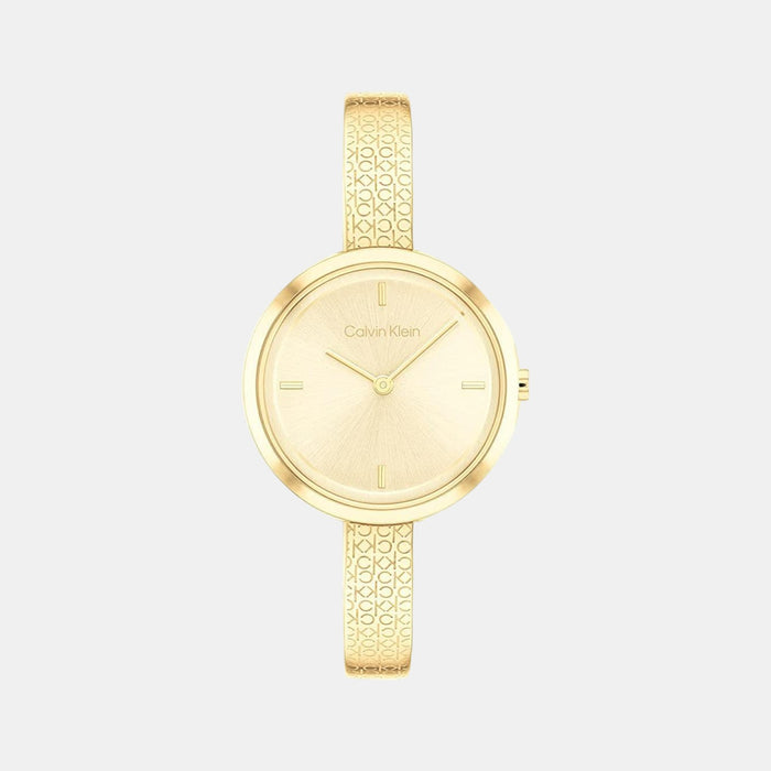 Calvin Klein Round Gold Analog watch