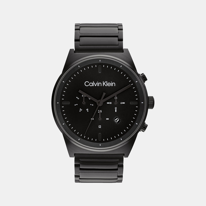 Calvin Klein Round Black Chronograph watch