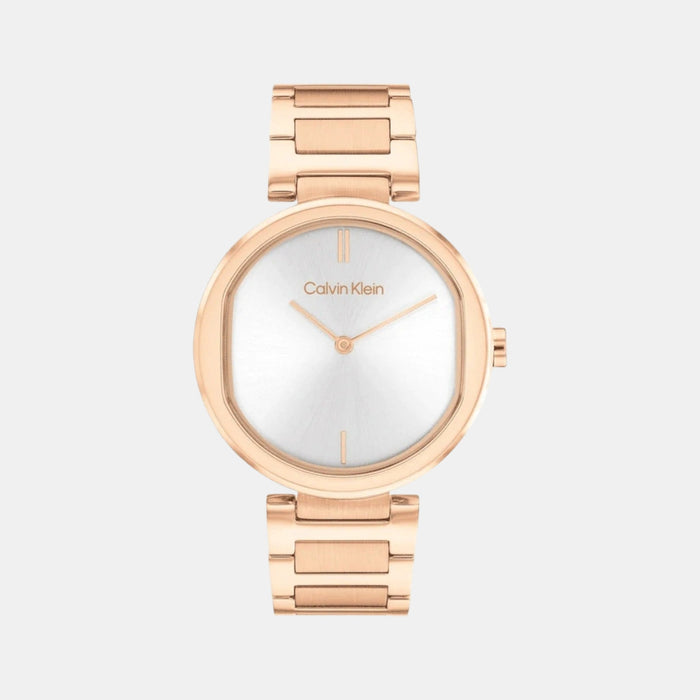 Ck Sensation Women Quartz Silver Dial Analog Stainless Steel Watch 25200253