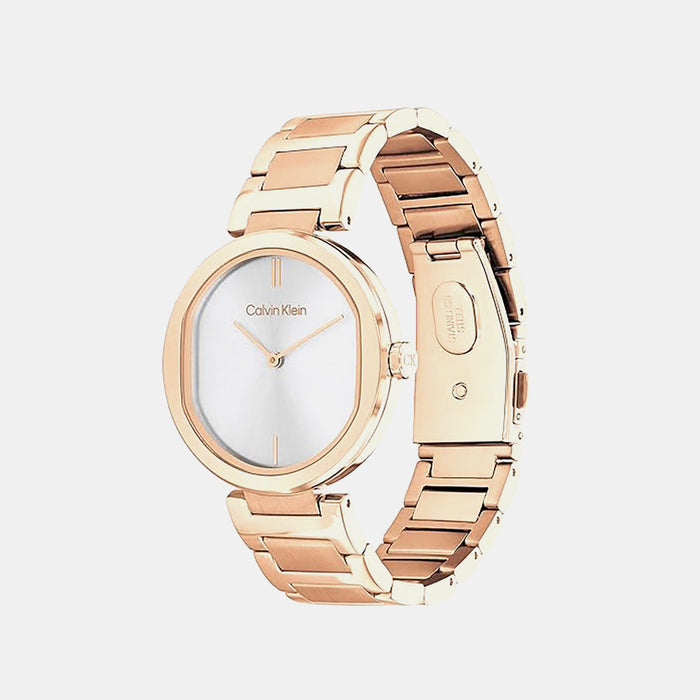 Ck Sensation Women Quartz Silver Dial Analog Stainless Steel Watch 25200253