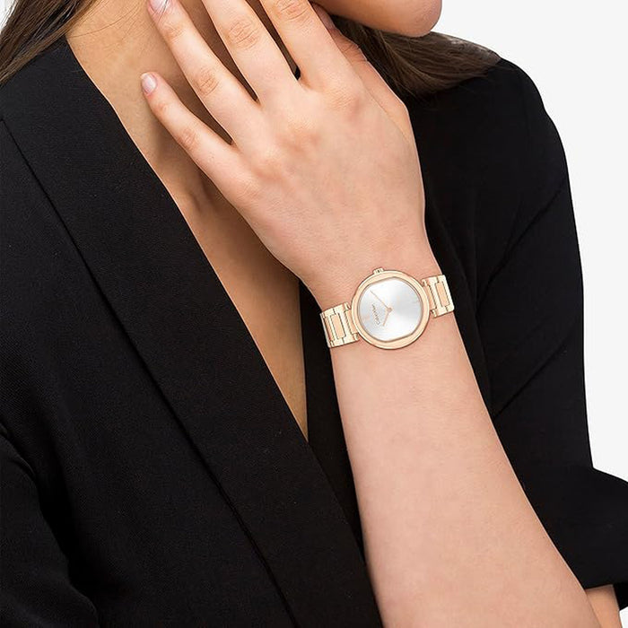 Ck Sensation Women Quartz Silver Dial Analog Stainless Steel Watch 25200253