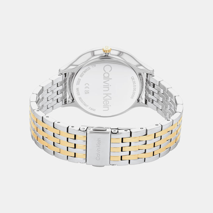 Ck Timeless Women Quartz Silver Dial Analog Stainless Steel Watch 25100002