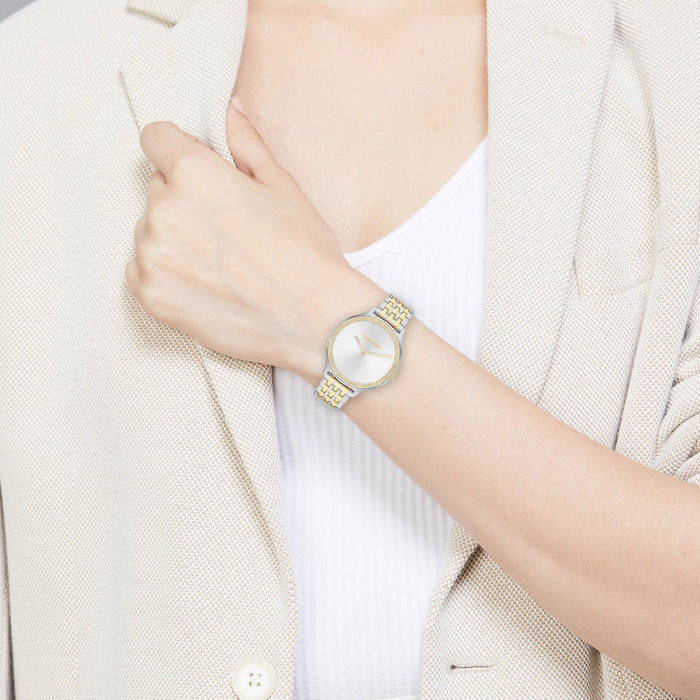 Ck Timeless Women Quartz Silver Dial Analog Stainless Steel Watch 25100002