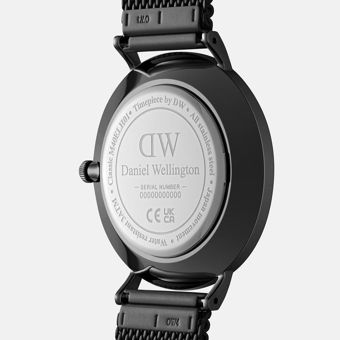 Daniel Wellington Men Round Black watch