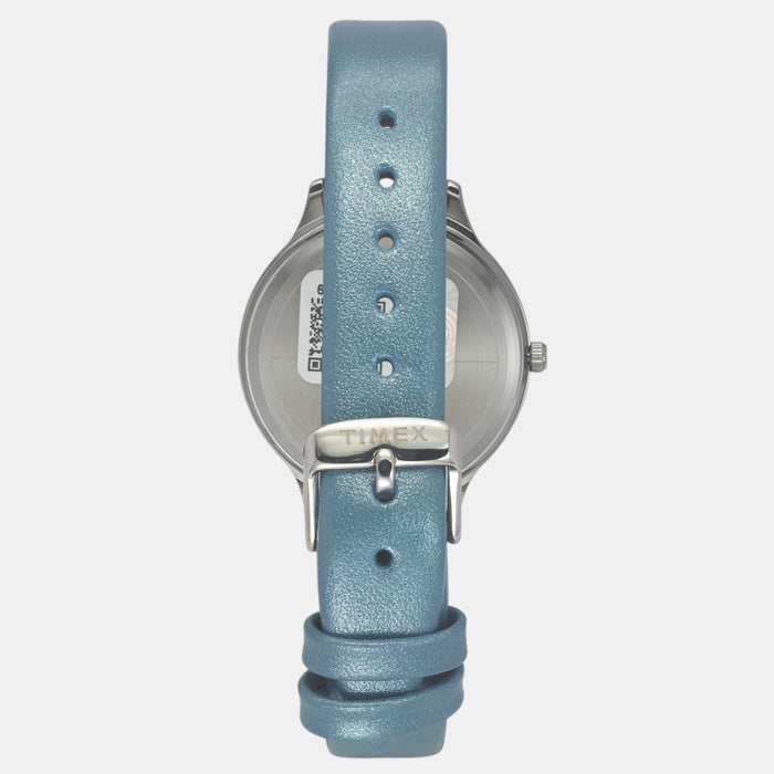 Classics Women Quartz Silver Dial Analog Leather Watch TWTL12106