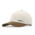 The front, angled view of the melin Compass Hydro  Vintage Fit in  Yellow Jacket