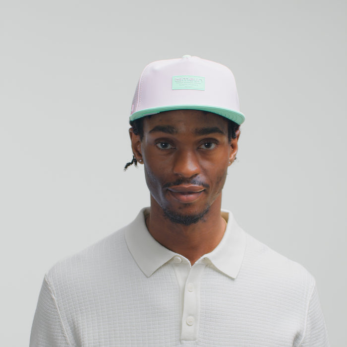 The model-image view of the melin Split Crushed Fit Coronado Hydro hat in South Beach