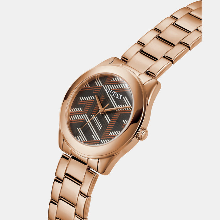 Guess Stainless Steel Round watch