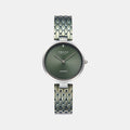 Diamant Forest Women Quartz Green Dial Analog Stainless Steel Watch V256LXCESE