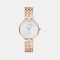 Diamant Fuchsia Women Quartz Silver Dial Analog Stainless Steel Watch V256LXVISV