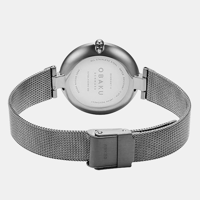 Diamant Women Quartz Grey Dial Analog Stainless Steel Watch V256LXUUMU-DD