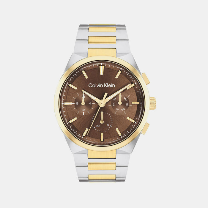 Calvin Klein Round Dark Brown Multi-Function watch