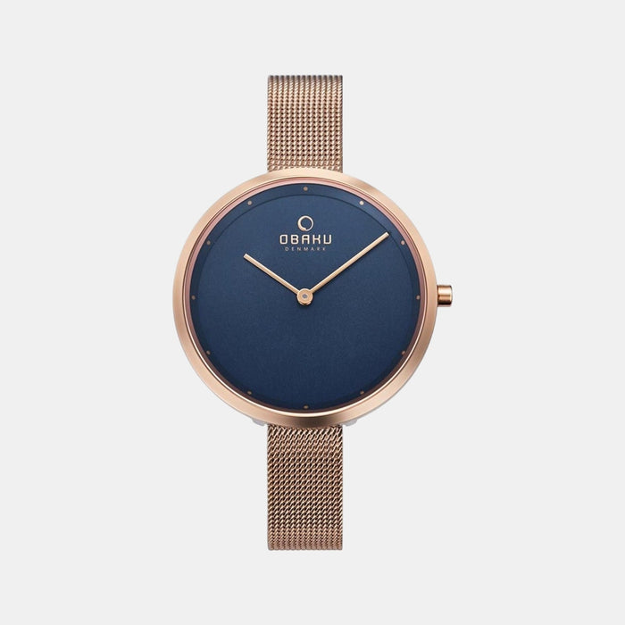 Dok-Azure Women Quartz Blue Dial Analog Mesh Watch V227LXVLMV
