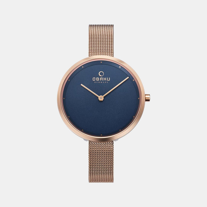 Obaku Round Blue Analog watch