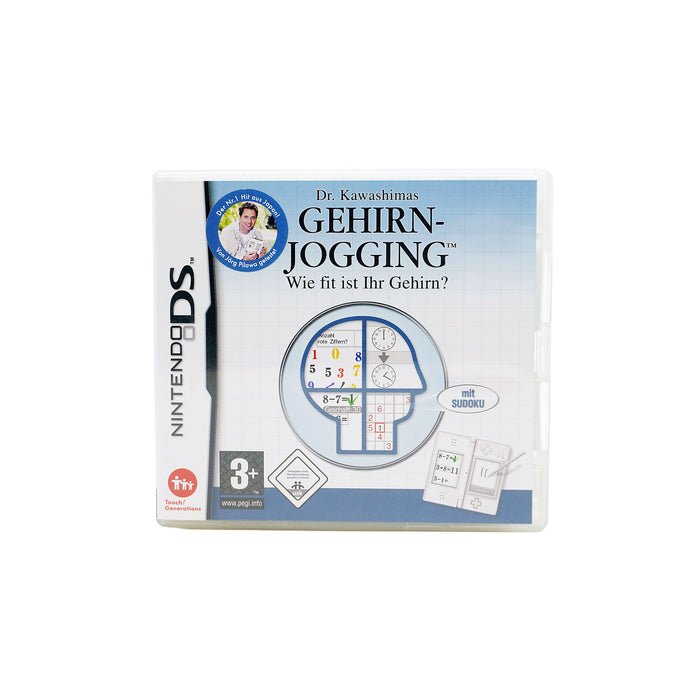 Dr. Kawashimas Gehirn-Jogging: Wie fit ist Ihr Gehirn? für Nintendo DS in Originalverpackung CiB - Vorderseite