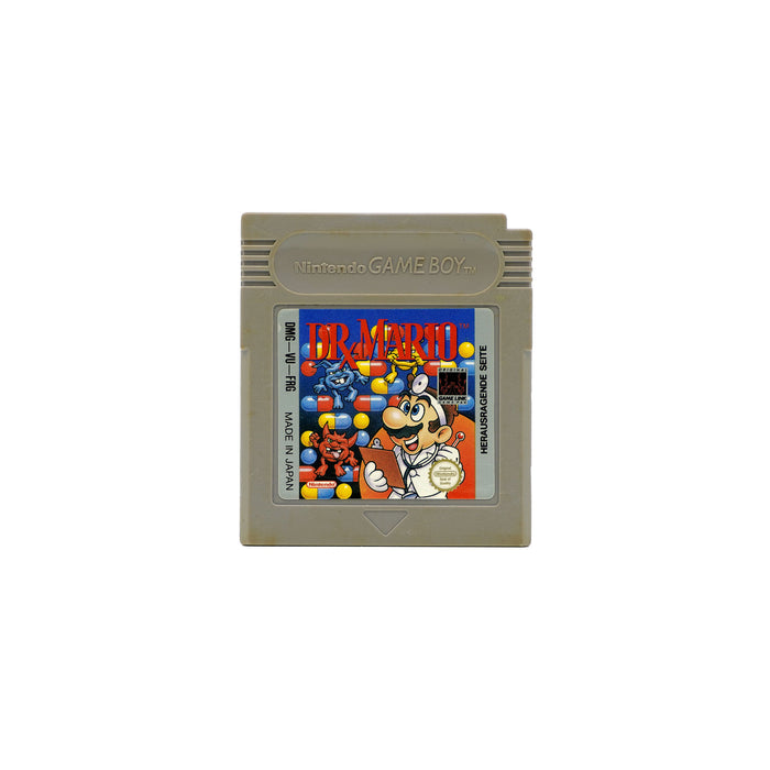 Dr. Mario Modul für Game Boy in gebrauchtem Zustand - Vorderseite