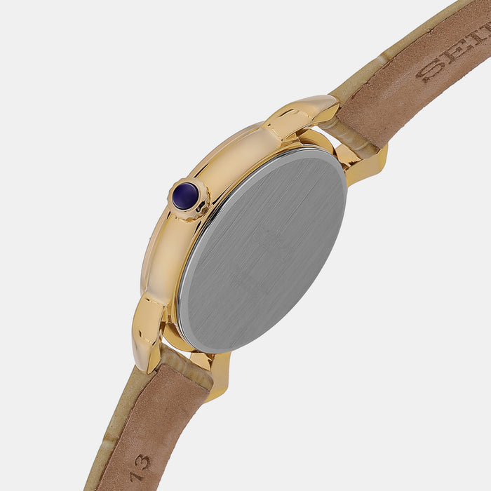 Seiko Women Round White watch