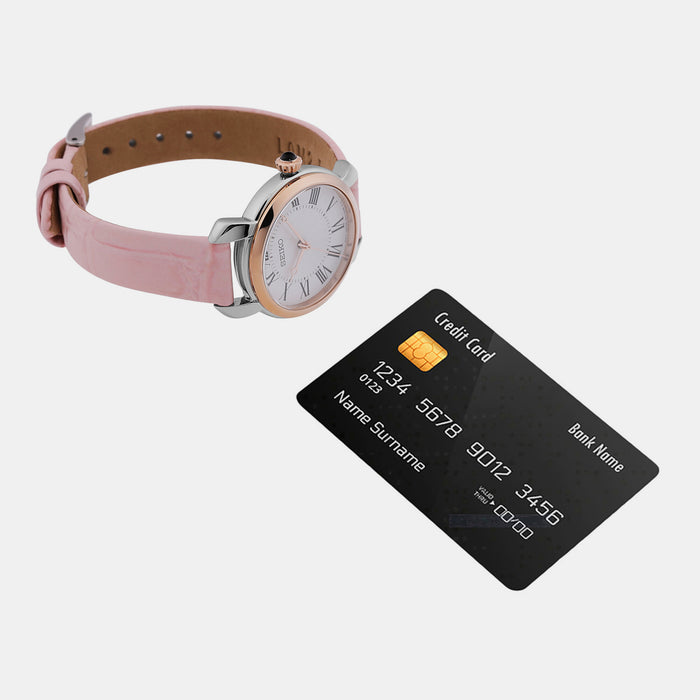 Seiko Leather White watch