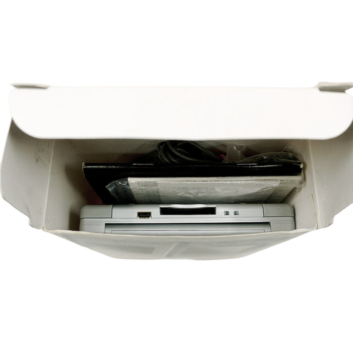 Nintendo DS Lite Handheld-Konsole in Originalverpackung - Produktfoto Box seitlich geöffnet
