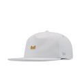 The front, angled view of the melin Eagle Hydro  Split Crushed Fit in  White / Gum