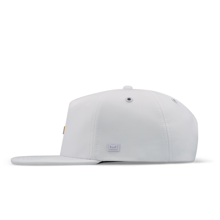 The side view of the melin Eagle Hydro  Split Crushed Fit in  White / Gum