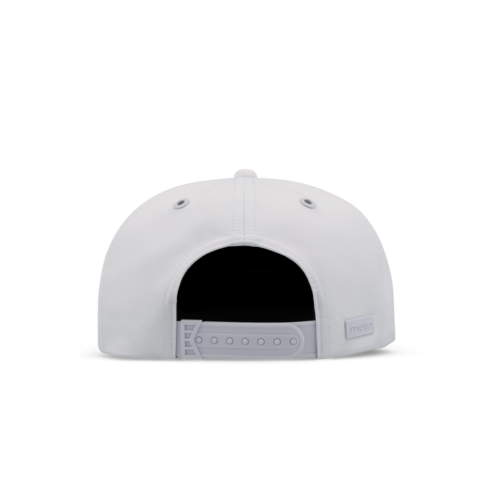 The back view of the melin Eagle Hydro  Split Crushed Fit in  White / Gum