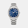 Eco-Drive Men Quartz Blue Dial Analog Stainless Steel Watch BM7620-83L