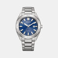 Eco-Drive Men Quartz Blue Dial Analog Stainless Steel Watch BM7630-80L