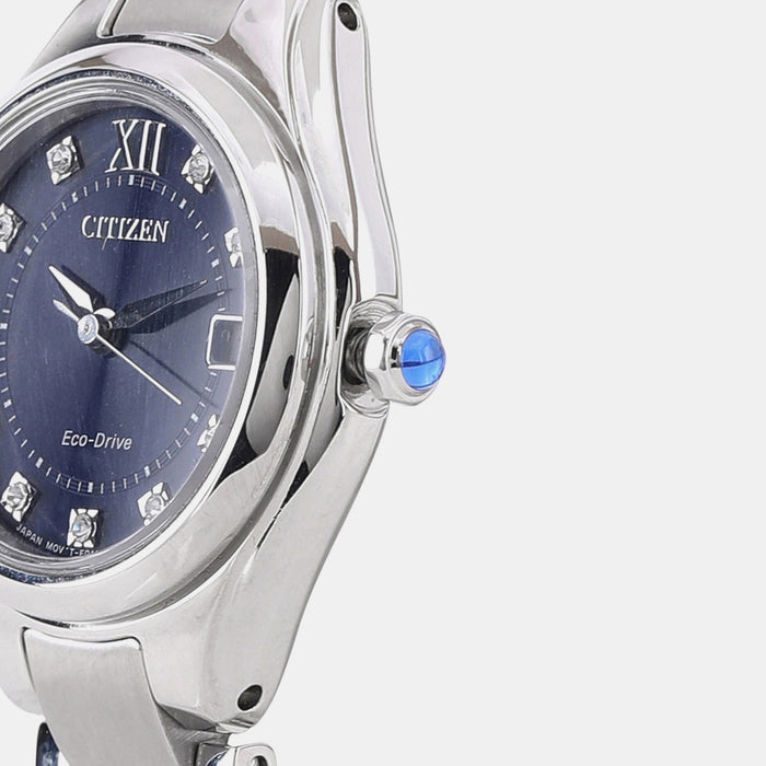 Eco-Drive Women Quartz Blue Dial Analog Stainless Steel EW2540-83L