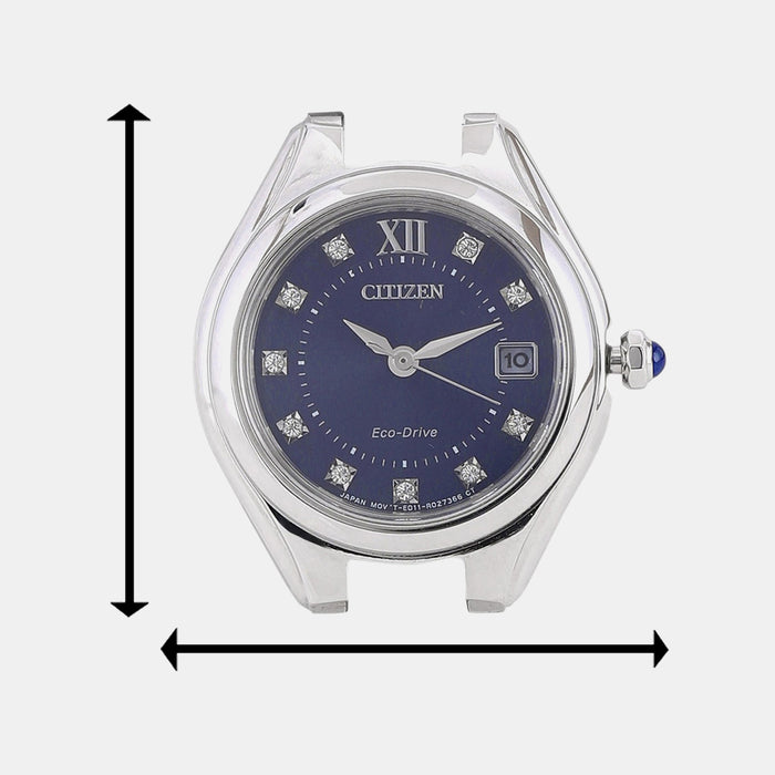 Eco-Drive Women Quartz Blue Dial Analog Stainless Steel EW2540-83L