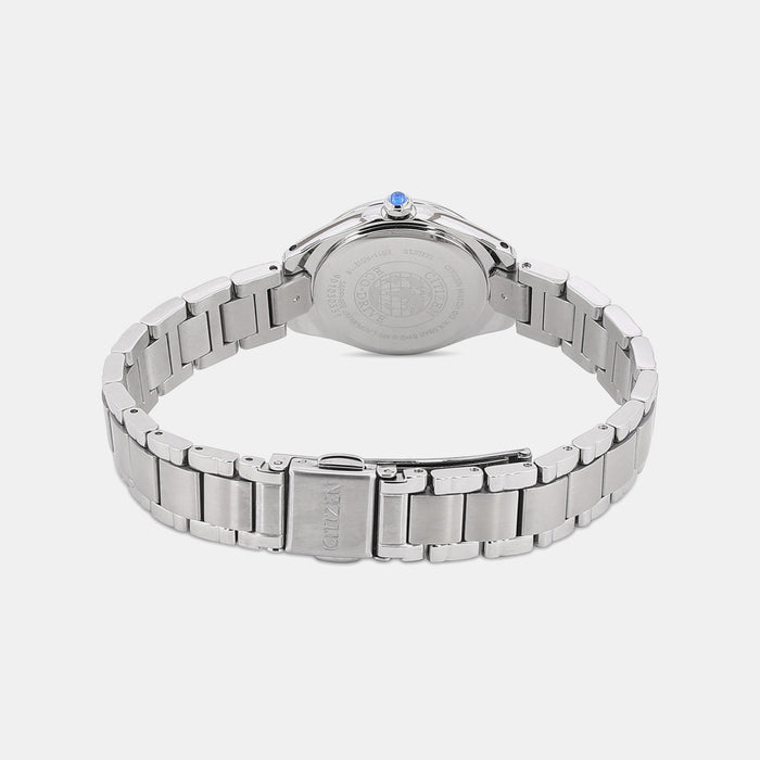 Eco-Drive Women Quartz Blue Dial Analog Stainless Steel EW2540-83L