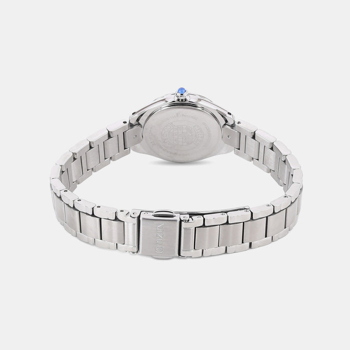Eco-Drive Women Quartz White Dial Analog Stainless Steel EW2540-83A