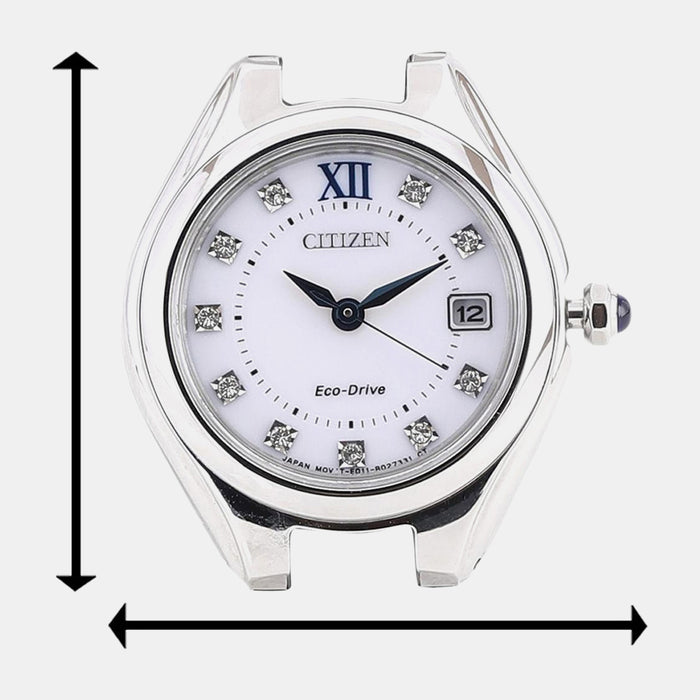 Eco-Drive Women Quartz White Dial Analog Stainless Steel EW2540-83A