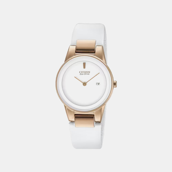 Eco-Drive Women Quartz White Dial Analog Stainless Steel GA1053-01A