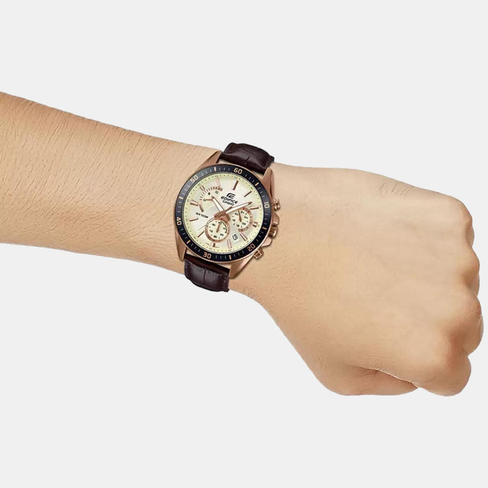 Casio Leather Rose Gold watch