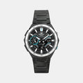 Edifice Men Quartz Black Dial Analog-Digital Stainless Steel Watch ED590