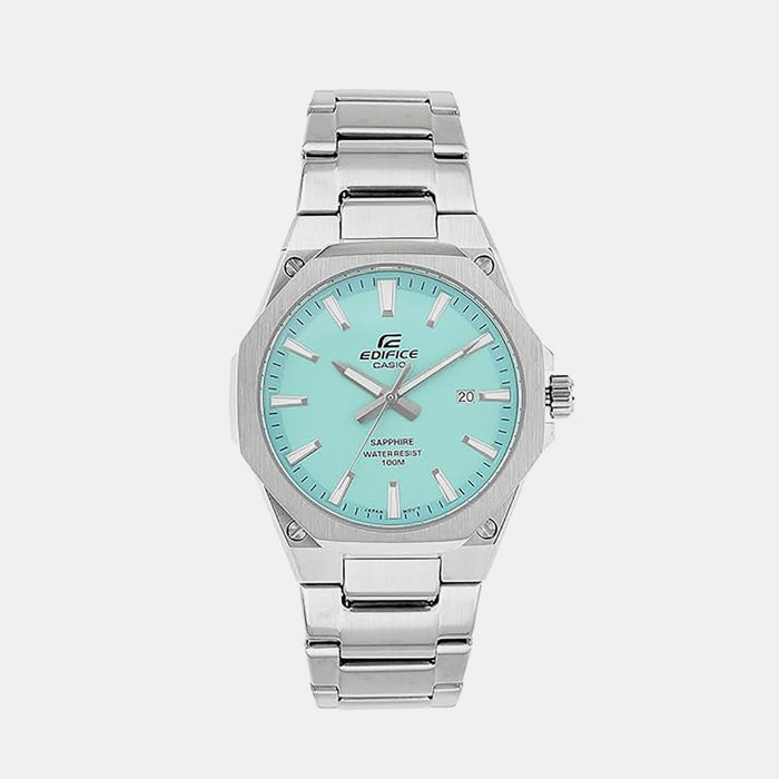 Edifice Men Quartz Blue Dial Analog Stainless Steel Watch ED604