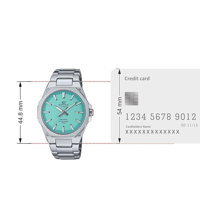 Edifice Men Quartz Blue Dial Analog Stainless Steel Watch ED604