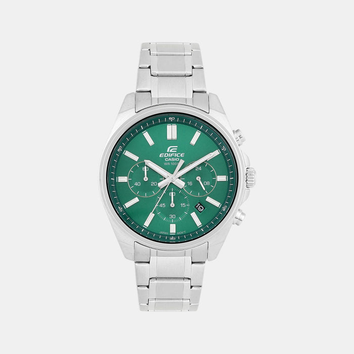 Edifice Men Quartz Green Dial Chronograph Stainless Steel Watch ED598