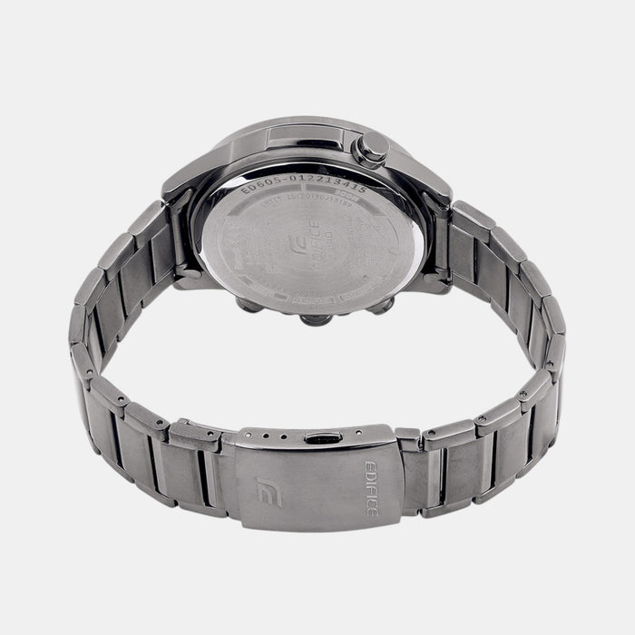 Edifice Men Quartz Grey Dial Analog-Digital Resin Watch ED605