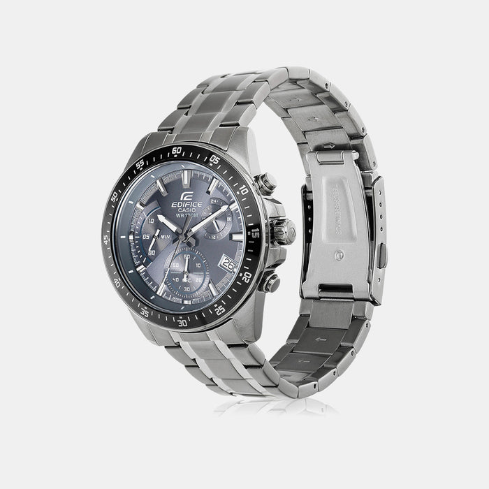 Edifice Men Quartz Grey Dial Chronograph Stainless Steel Watch ED622