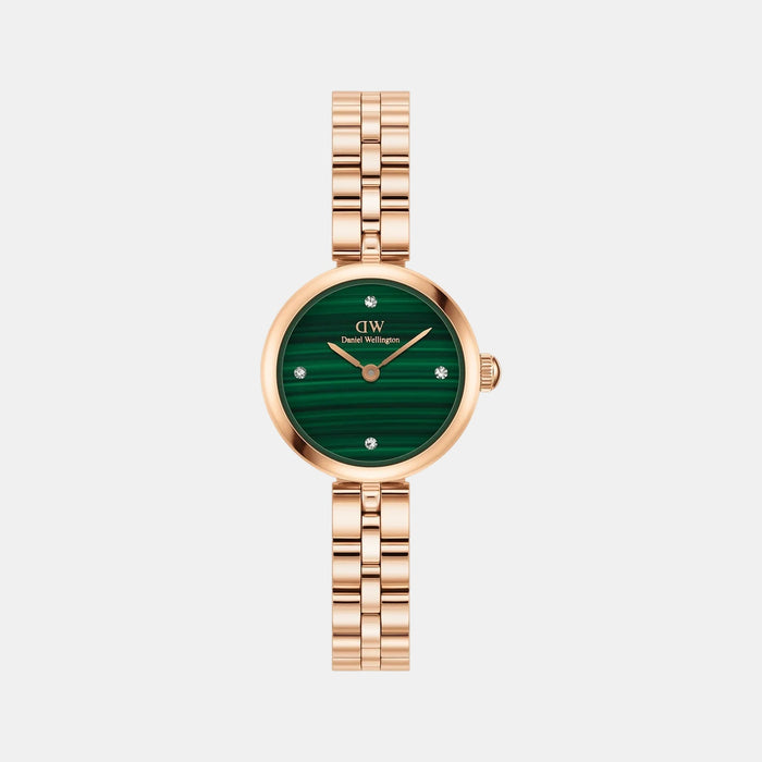Elan Women Quartz Green Dial Analog Stainless Steel Watch DW00100721K